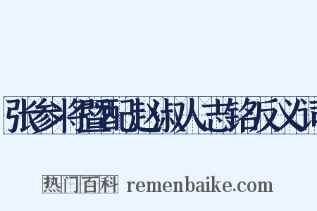 张参将暨配赵淑人志铭反义词是什么意思的图片